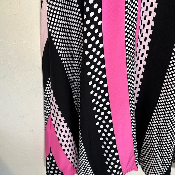 NWOT Women’s polka dot/stripe multi color dress Sz. M - Picture 10 of 13